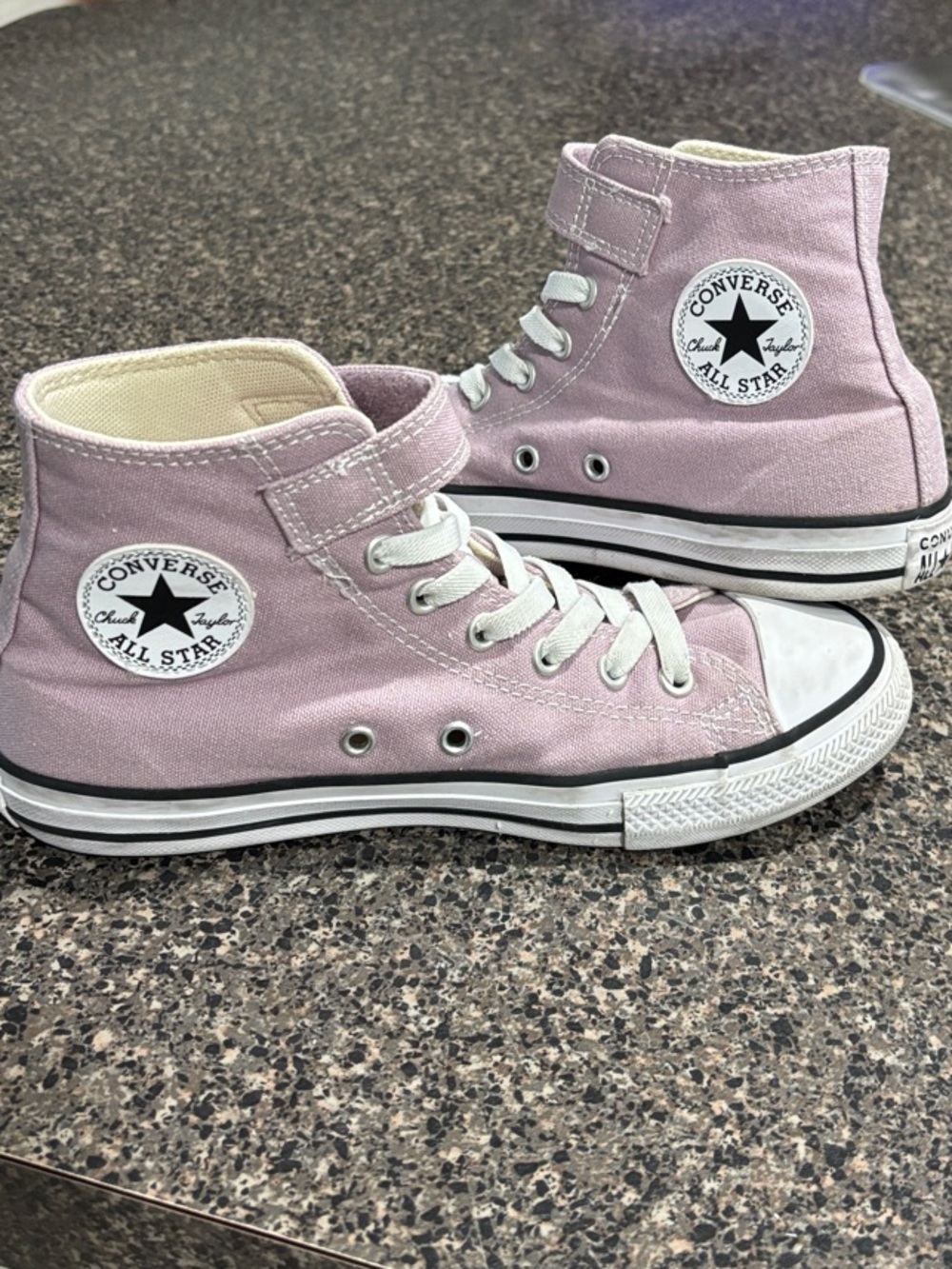 Converse Kids Lavender High Top Sneakers